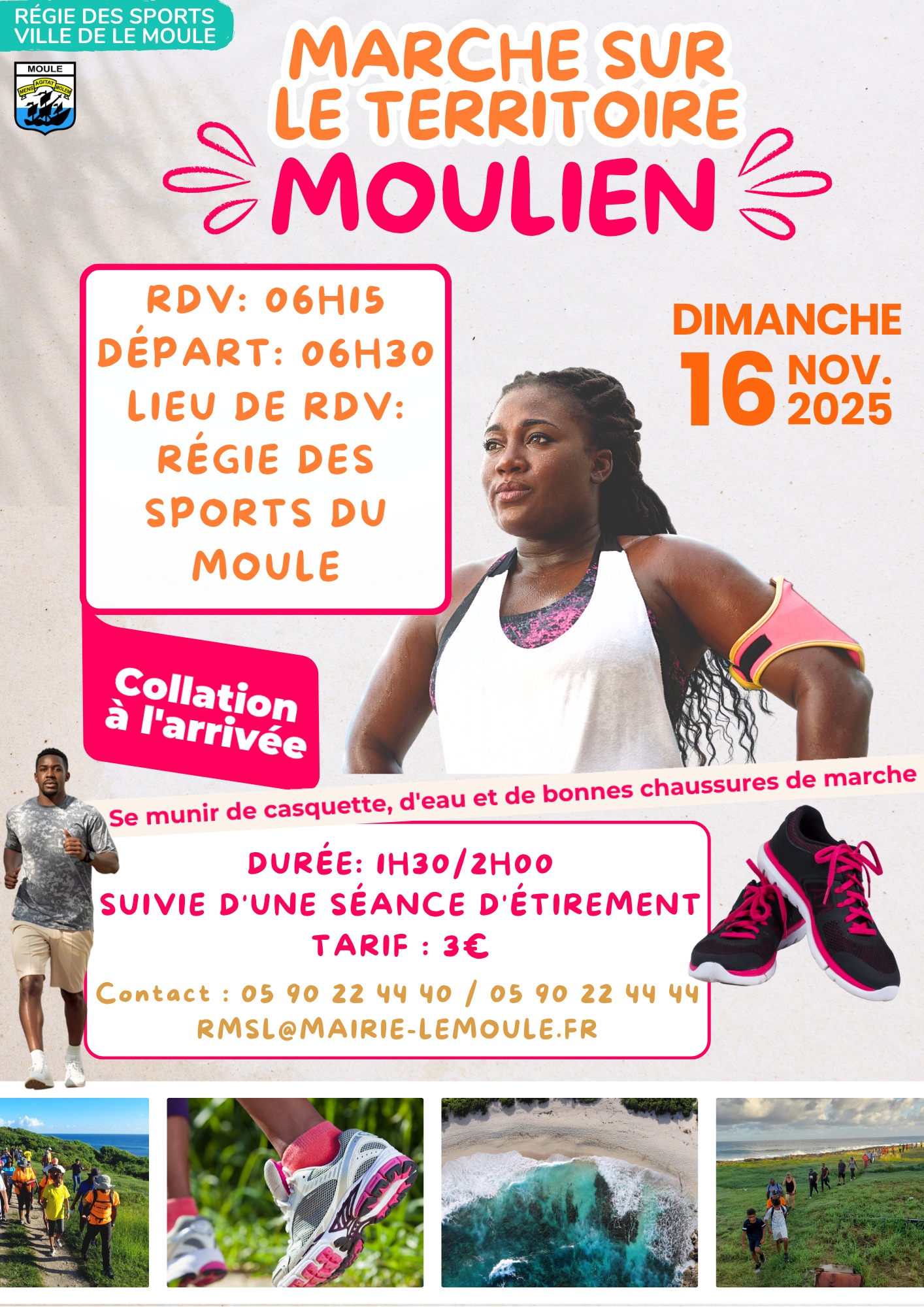 Marche sur le territoire Moulien