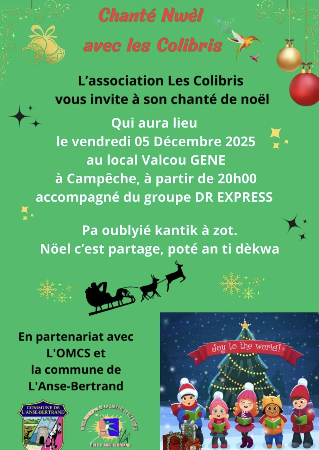 Chanté Nwel  avec les Colibris