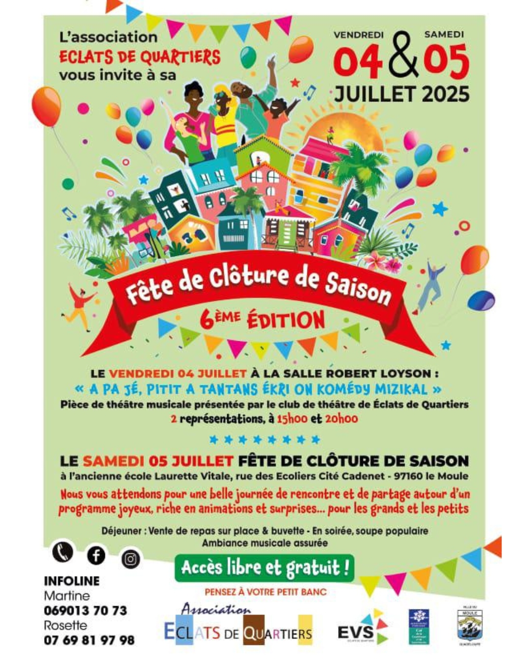 Fete de Cloture de Saison Eclat de Quartiers