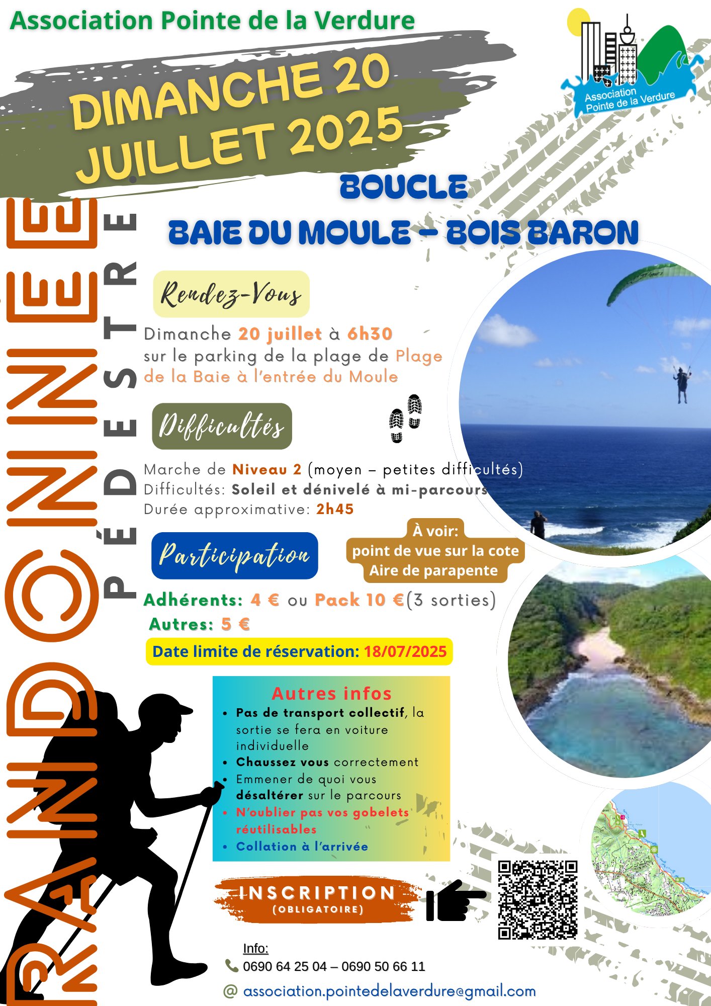 Randonnée pédestre Baie du Moule-Bois Baron