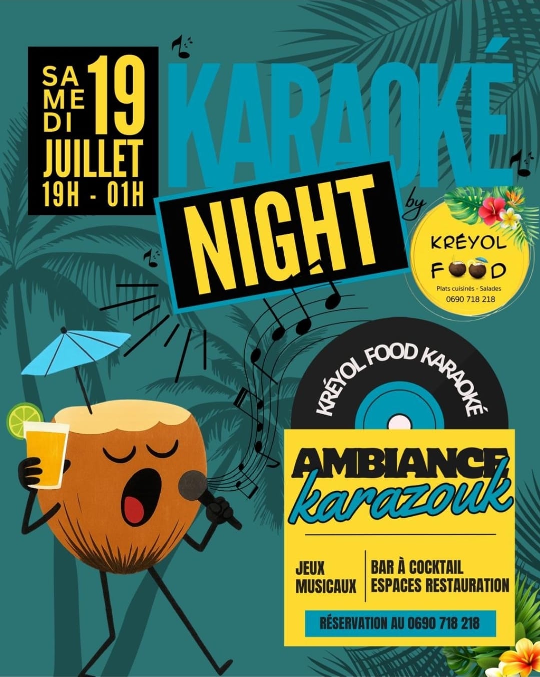 Karaoké Night Kréyol food