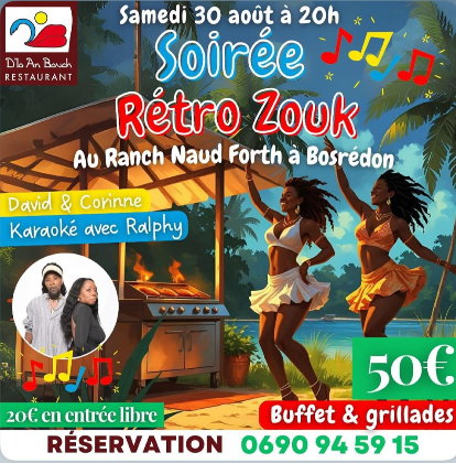 Soirée Rétro Zouk Dlo an Bouch
