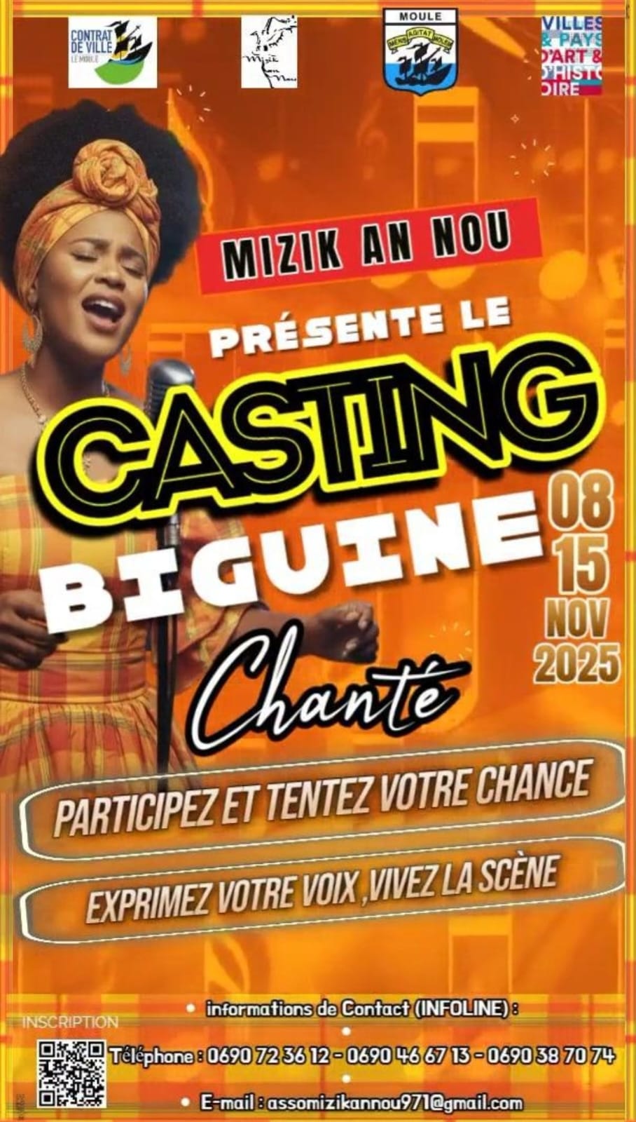 Casting Biguine Chantée