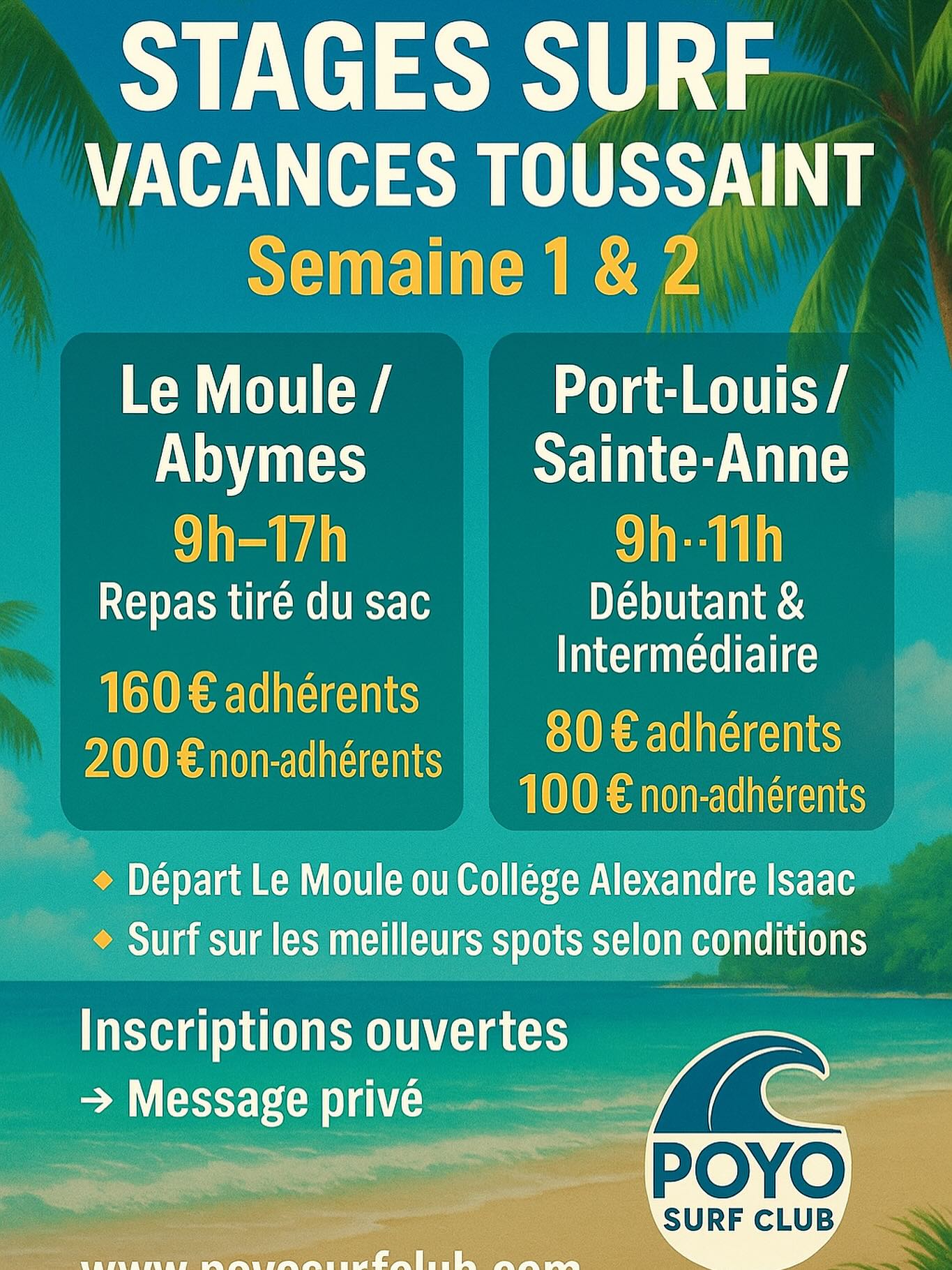 Stages de Surf – Vacances de la Toussaint