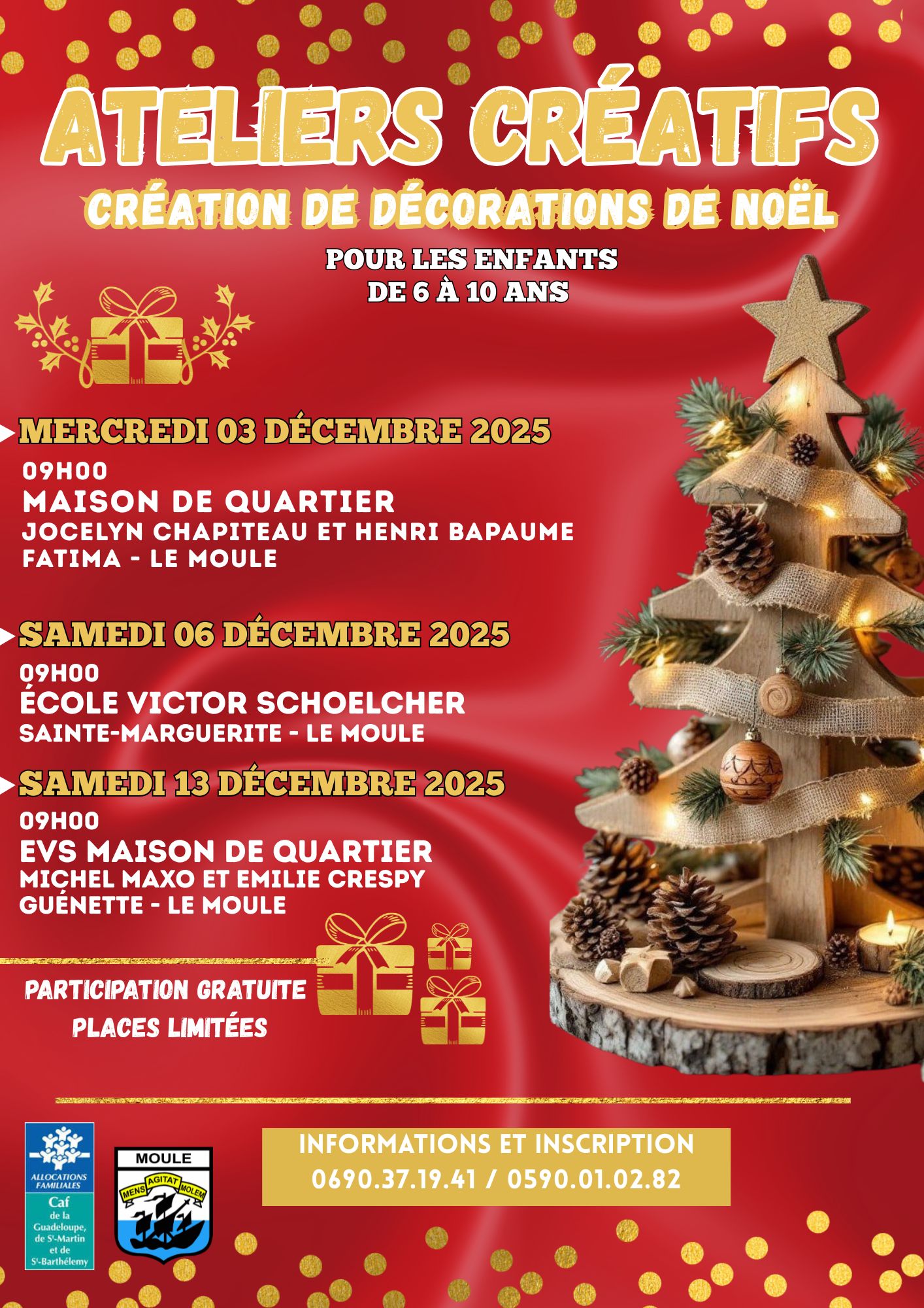 Ateliers Créatifs  Spécial Décorations de Noël