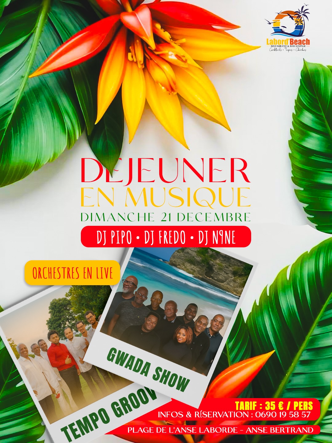 Dejeuner en musique Labord'beach