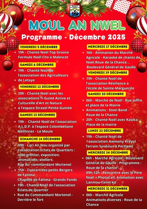 Moul An Nwel avec la Ville du Moule !